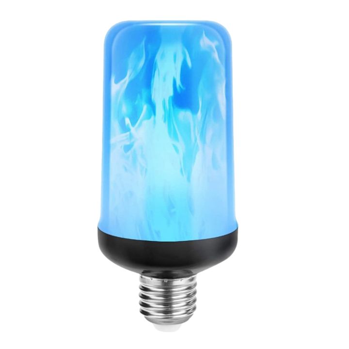 Sojhoop LED Flame Effect Light Bulb E27,Decorative Flickering Realistic Fire Lights Bulb,Festival Decoration Lamp,Black-C