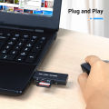JJC USB 3.0 Card Reader for NM Card Nano Memory Card, SD, SDHC, SDXC, microSD, microSDHC, microSDXC, Support Windows 10/8.1/8/7/XP/Vista, MacOS, Chrome, Linux Sytem. 