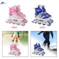 Inline Skates for Girls and Boys Smoothly Beginner Roller Skates with for Pink S. 