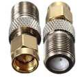 SMA male to F Female connector. 