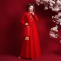 Women's Costume Improved Hanfu Fairy Elegant Ancient Style Chorus Dance Costume Cross Collar Waist Dress Full Set Summer. 