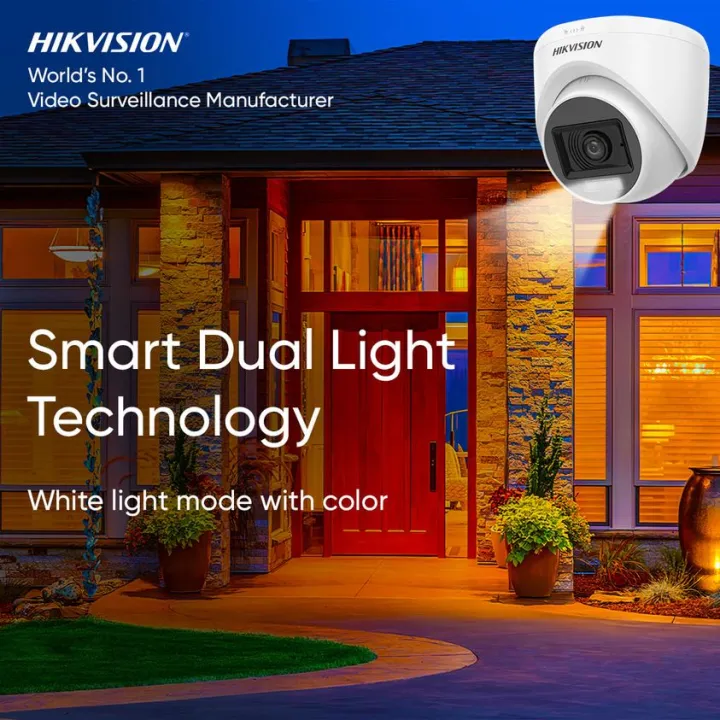 HIKVISION%202MP%2020M%20Smart%20Hybrid%20Light%20Indoor%20Fixed%20Turret%20Camera%20Built-in%20Mic%20-%20DS-2CE76D0T-LPFS%20-%20Image%204