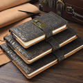password with lock diary notepad scheduler European retro notebook hand ledger diary 200 pages. 