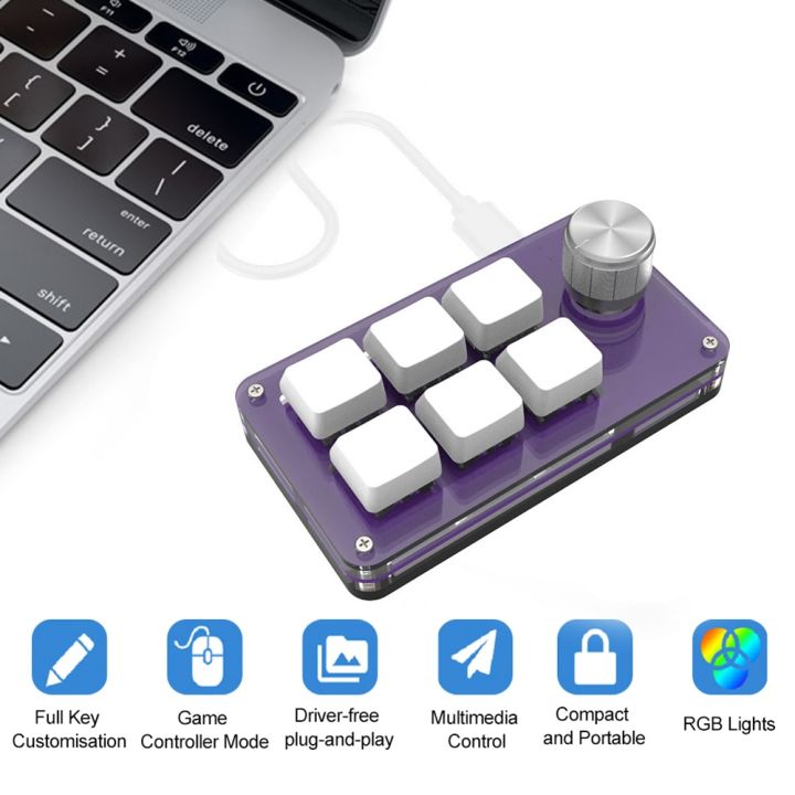 3/4/6Keys%20Custom%20Keypad%20USB%20Wire%20Mechanical%20Keyboard%20Volume%20Button%20Knob%20RGB%20Macro%20Programmable%20Hotswap%20Keypad%20Keys%20for%20PS%20Draw%20-%20Image%203