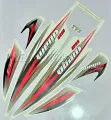 Tvs Wego White Bike Full Sticker kit. 