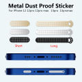 8PCS Cartoon Dustproof Mesh Sticker Cover for IPhone 13 Mini Pro Max Earpiece Anti Dust Nets Stickers. 