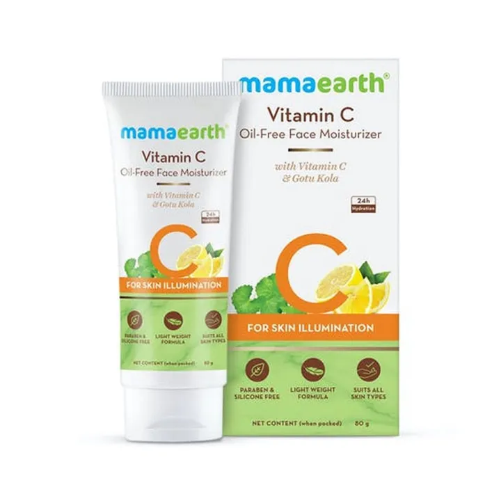Vitamin C Oil-Free Moisturizer For Face with Vitamin C & Gotu Kola for Skin Illumination – 80 ml