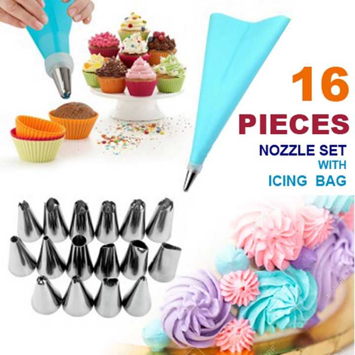 16%20Pieces%20Cake%20Decorating%20Kit%20Supplies%20Set%20Tools%20Piping%20Tips%20Pastry%20Icing%20Bags%20Nozzles%20Piping%20Bag%20Cake%20decoration%20tools%20kitchen%20accessories%20baking%20tools.%20-%20Image%202