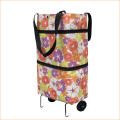 Wheels Reusable Handbag Folding Supermarket Shopping Bag Trolley Grocery Cart On. 