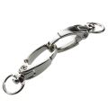 100 Pcs D Swivel Trigger Clips Hooks Metal Key Ring Lobster Clasps. 