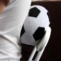 Soccer Sports Ball Throw Pillow Stuffed Soft Plush Toy For Toddler Baby Boys Kids Gift, 8 inch L X 8 inch W X 8 inch H, Black. 
