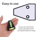 【ThinkWay】LILLAUO Plastic T-type Level Measure Scope Precision Precision Fixing Horizontal Bubble Spirit Level Triangle Level Measuring Tool MeasuringKit. 