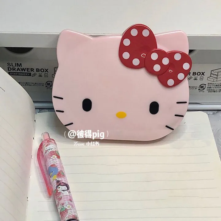 NEW%20Cartoon%20Sanrio%20Hello%20Kitty%20Kawaii%20Calculator%20Girly%20Portable%20Flip%20Mirror%20Small%20Mini%20Makeup%20Mirror%20Ins%20High%20Appearance%20Level%20Cute%20-%20Image%206