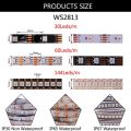 WS2812B WS2811 WS2813 WS2815 5050 RGBIC Smart LED Strip WS2812 Individually Addressable IC 30/60/144Pixels/Leds/m Light DC5V/12V. 