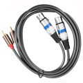 Hifi Audio Cable 2 Rca Male to Xlr 3 Pin Female Mixing Console Amplifier Dual Xlr to Dual Rca Shileded Cable 1.5M. 