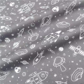 160cm*50cm Spacecraft Rocket Cotton Fabric Diy Bedding Apparel Dress Patchwork Fabric Kids Handwork Cloth Cotton Cloth. 