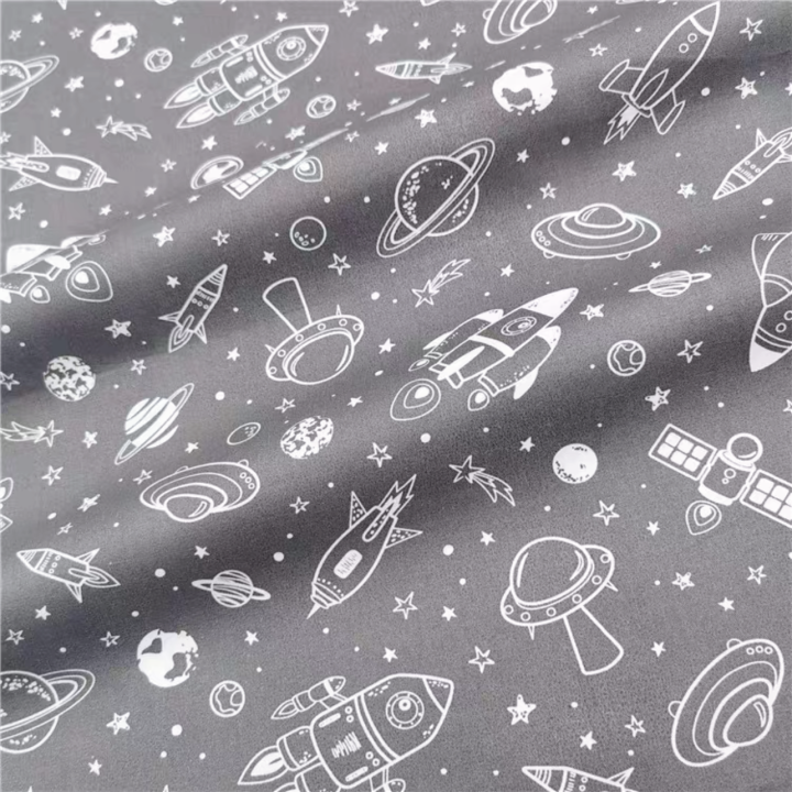 160cm*50cm%20Spacecraft%20Rocket%20Cotton%20Fabric%20Diy%20Bedding%20Apparel%20Dress%20Patchwork%20Fabric%20Kids%20Handwork%20Cloth%20Cotton%20Cloth%20-%20Image%202
