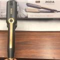 ROZIA Premium Professional Ceramic Hair Straightener/Iron HR-811 (Black, Gold) with warranty. 