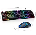 RGB T-Wolf Mechanical Feel Gaming keyboard and Mouse Tf200- High Quality Backlight LED  Gaming Keyboard Usb Ergon. 