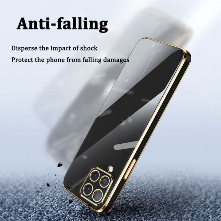 AnDyH%20Phone%20Case%20for%20Samsung%20Galaxy%20A12/A22%204G(LTE)/A12/A42%205G/M22%20/M62/F62%20New%20Luxury%20Soft%20Cubic%20Straight%20Edge%20Casing%20Fashion%20Upgraded%20Camera%20Protection%20Electraplating%20Anti-fingerprint%20Shockproof%20Protective%20Back%20Cover%20-%20Image%207