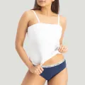 VYAYA Tube Top with straps - White. 