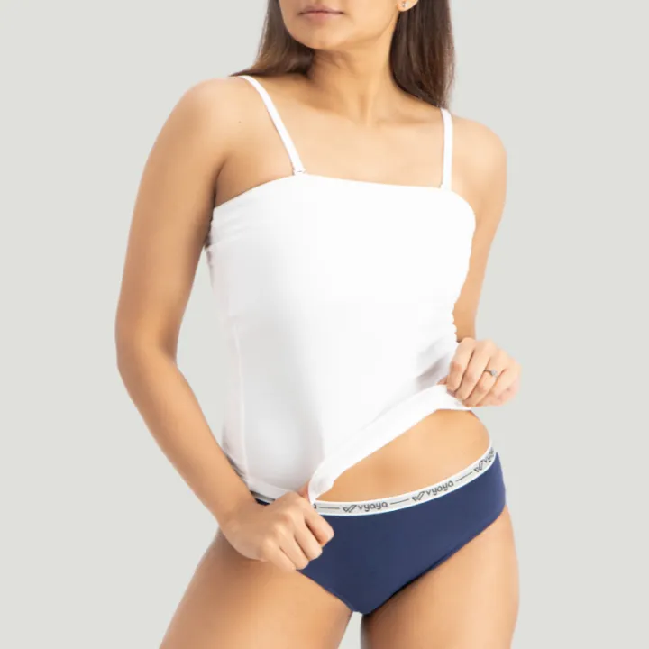 VYAYA Tube Top with straps - White
