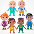 6 Pcs Cocomelon Official Friends & Family Figure Pack - 3 Inch Character Toys - Cake Topper by ZinZen. 