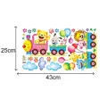 Animal Train DIY Removable Wall Sticker Children Kids Bedroom Decal Home Decor. 