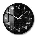 The Nines Math Wall Clock Number 9 Math Modern Clock Wall Watch Math Equation The Clock of 9s Formulas Mathematical Wall Art. 