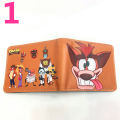 Cartoon Cute Wolf Wallet Crazy Trilogy Crash Bandicoot Student wallet PVC Wallet. 