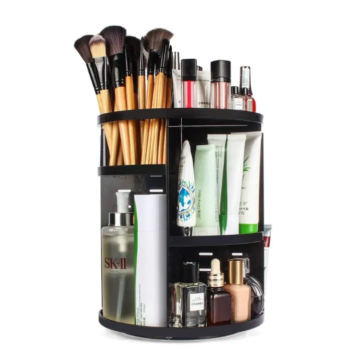 360%C2%B0%20Rotating%20Adjustable%20Makeup%20Organizer%20,%20Diamond%20Pattern%20Cosmetic%20Storage%20Box%20for%20Skincare,%20Toiletries,%20and%20Jewelry%20Display%20-%20Image%202