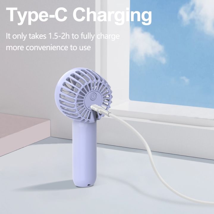 Portable Electric fan Orashare HF01 Portable Mini Fan USB Rechargeable Small Electric Handy Fans