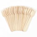100 Pieces Medium Size 14CM Wooden Disposable Fork Dessert Fork Western Style Wedding Party Tableware Kitchen Accessories Tool Multi Purpose Usage Disposable Forks. 