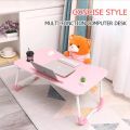 NEW Adjustable Folding Laptop Stand Holder Study Table Desk Wooden Foldable Computer Desk for Bed Sofa Tea Serving Table Stand Lap Desk with Storage Drawer, Holders for Cup and Tablet, Laptop Bed Tray Table with Foldable Legs, Laptop Bed Stand,. 