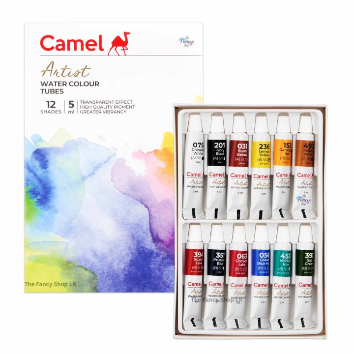 Camel Camlin Kokuyo Artist Water Color Set 12 Color 5ml