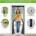 Magic Mesh Hands-free Magic Net Mesh with Magnets Anti Fly Bug Mosquito Door Screen Curtain Door Mosquito Screens. 