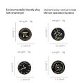 Hair science enthusiast teacher element periodic table atom Pi (π) meta science enamel pin symbol brooch geek jewelry gift batch. 
