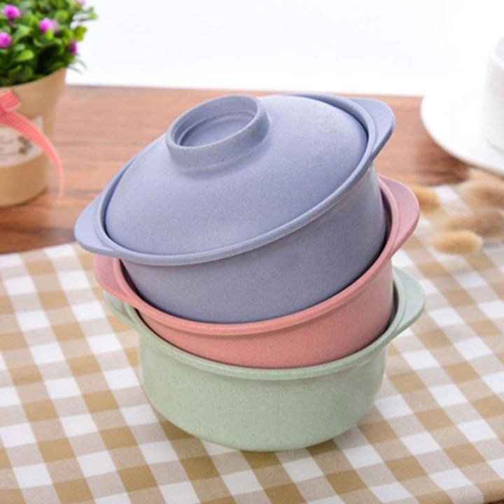 Instant Noodle Bowls with Lids Soup Hot Rice Bowls Japanese Style Students Food Container Healthy Kitchen Bowl Tableware Fugar