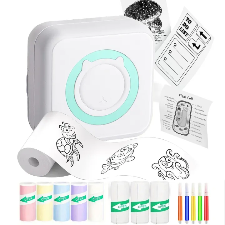Portable Mini printer,thermal pocket Label printer, for Android or IOS ...