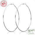 Super Big Hoop Earrings Round Women EarRings 5cm Silver Color Large Circle Creole Earring Huggies Personality Fashion Jewelry. 