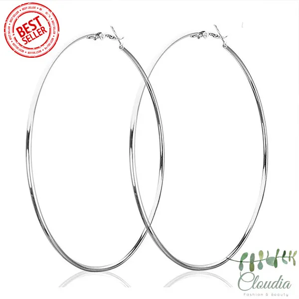 Super%20Big%20Hoop%20Earrings%20Round%20Women%20EarRings%205cm%20Silver%20Color%20Large%20Circle%20Creole%20Earring%20Huggies%20Personality%20Fashion%20Jewelry%20-%20Image%203