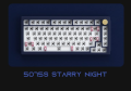 # Akko 5075S Barebone Mechanical Keyboard # [Starry Night/Pale Dogwood]. 
