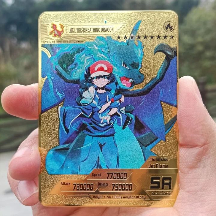 pokemon%20cards%20golden%202023%20Pokemon%20Card%20Charizard%20Ash%20Ketchum%20Energy%20Gold%20Metal%20Card%20Gengar%20Arceus%20Rare%20Game%20Collection%20Battle%20Trainer%20Card%20Kid%20GiftParty%20Games%20Crafts%20-%20Image%207