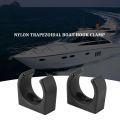 2 Pcs Nylon Ladder Clip Boat Hook Clip for Size 1-1/4Inch Diameter Per Set UV Marine Accessories Yacht Boat,Black. 