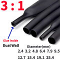 100 Meters/ 10M 3:1 Heat Shrink Tube with Glue Polyolefin Shrinking Assorted Heat Shrink Tube Wire Cable Sleeving Tubing. 
