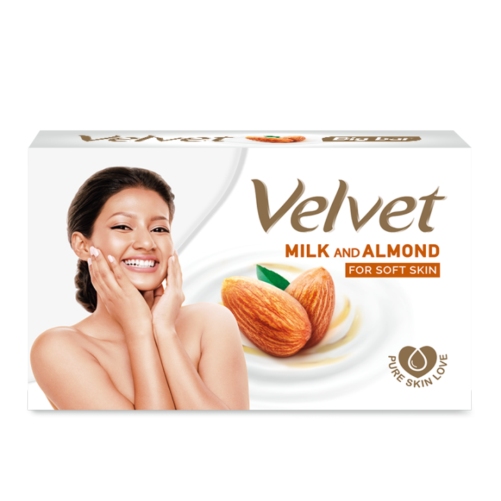 Velvet Soap- Milk and Almond 95g