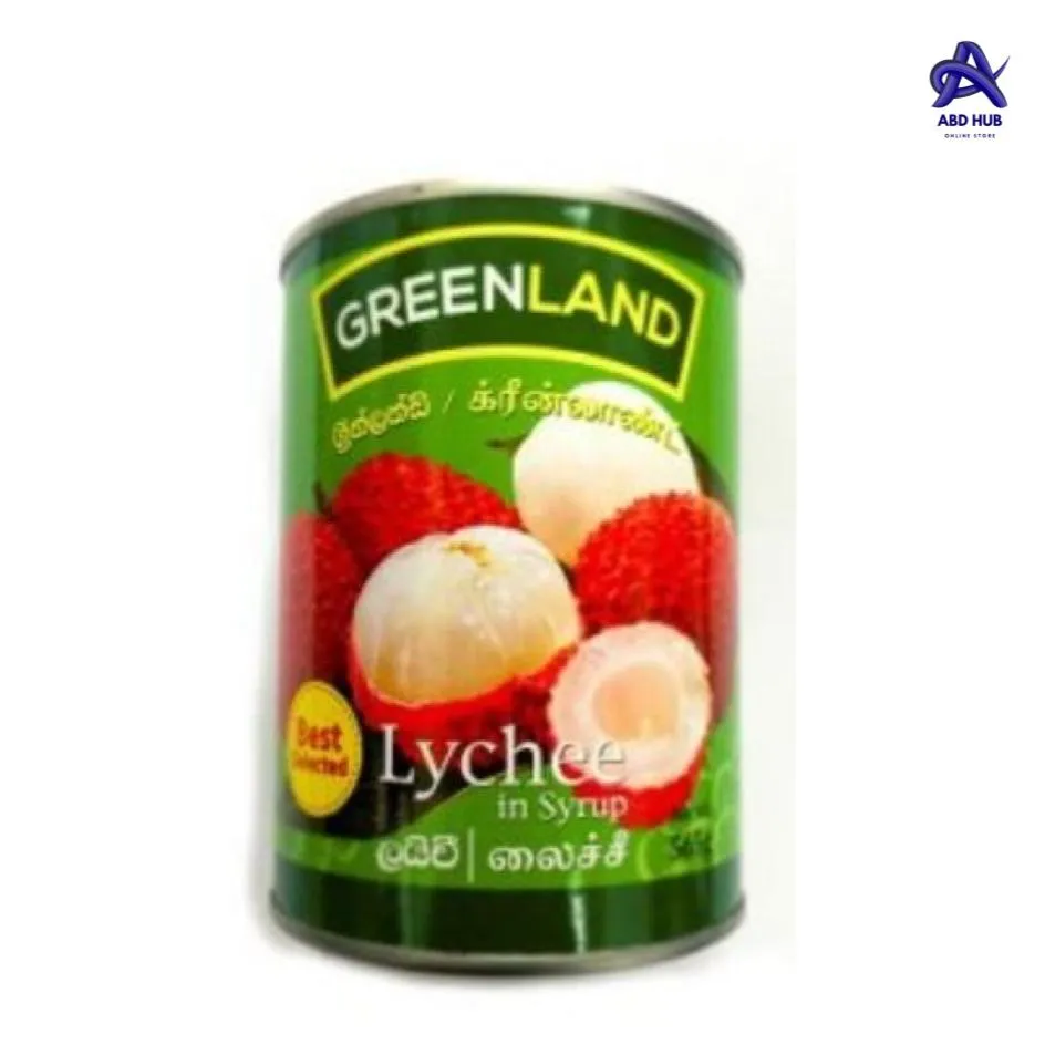 GreenLand Lychee in Syrup 567g – Sweet & Juicy Canned Lychee Fruit