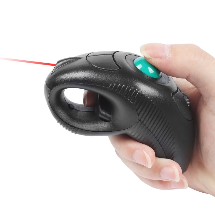 Digital Wireless Trackball Mouse Ergonomic Design 2.4GHz Finger Using Track Ball Mause Handheld Optical Mice for Android TV PC
