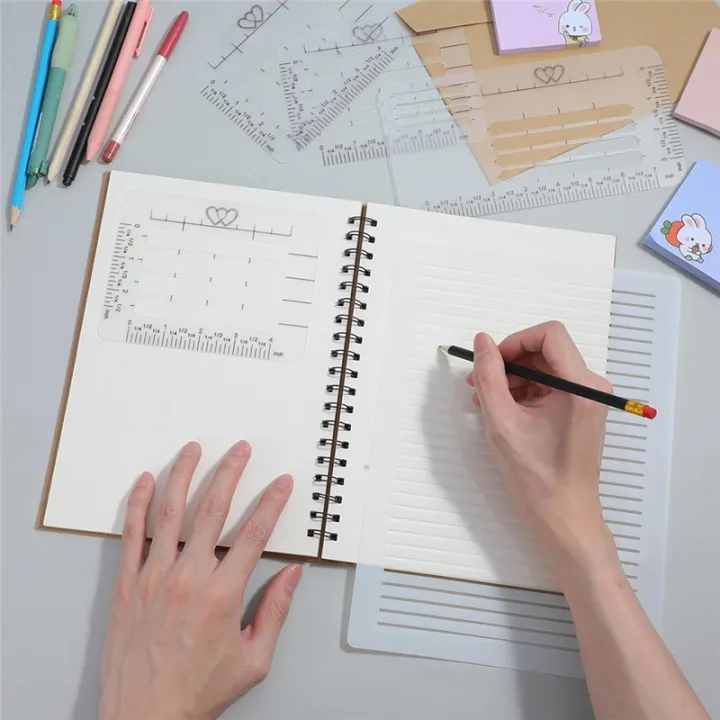 5Pc%20Straight%20Line%20Stencil%20Template%20Set%20Scale%20Spacing%20Line%20Drawing%20Stencils%20Suitable%20Card%20Paper%20Journal%20Lettering%20Writing%20-%20Image%204