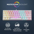 ARMAGGEDDON MKA 1C NEO LED BACKLIGHT MECHANICAL GAMING KEYBOARD (WHITE) BROWN SWITCH. 